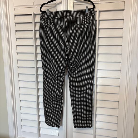 Talbots Black and White Polka Dot Dress Pants Size 8 - Picture 2 of 8